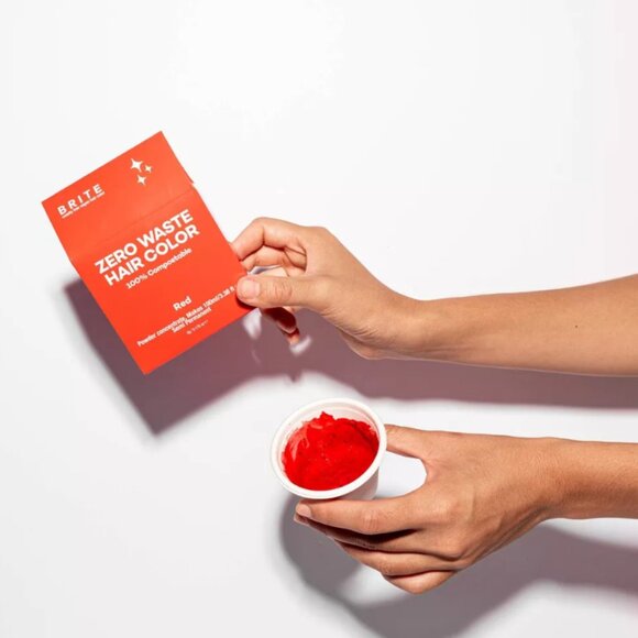 BRITE Instant Color Zero Waste Temporary Hair Color - 0.176oz Red - Picture 6 of 9